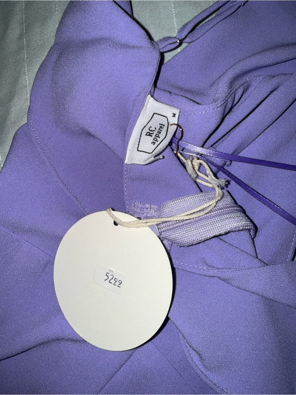 Lilac Ruffle-Front One-Piece Romper - Picture 4 of 4